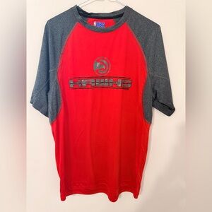 NBA Hawks Red and Gray Tee